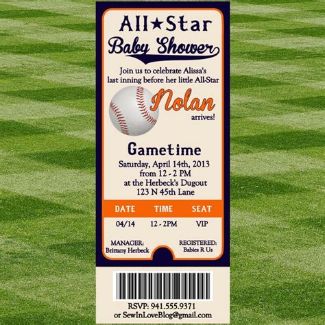 Baseball Baby Shower Invitation | Etsy