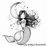 Siren Mermaid Coloring Pages  Free & Printable sketch template
