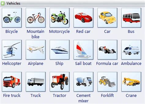 Common Vehicles and Modes of Transportation Vocabulary - ESLBUZZ