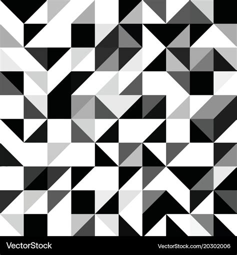 Triangle geometric shapes pattern Royalty Free Vector Image