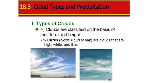 18 3 Cloud Types and Precipitation I Types