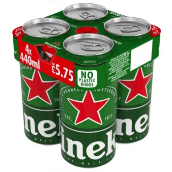Heineken Beer 4 x 440ml PM £5.75 - From ONE O ONE RUTHERGLEN in GLASGOW | APPY SHOP