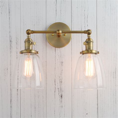 Permo Double Sconce Vintage Industrial Antique 2-lights Wall Sconces with Oval 604776876458 | eBay