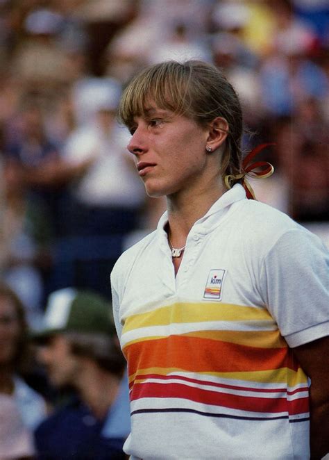 Martina Navratilova after the 1981 US Open Singles final which she lost to Tracy Austin 1-6 7-6 ...