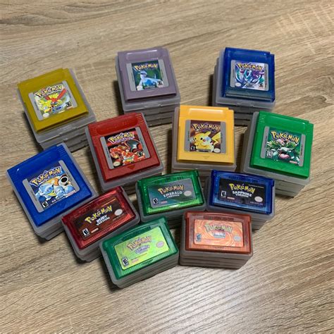 VOLLES SET Alle Pokemon Spiele Gameboy Advance & Farbe - Etsy.de