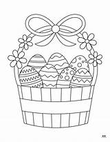 Printable Easter Coloring Page Baskets 5  Stampabili Per Pasqua sketch template