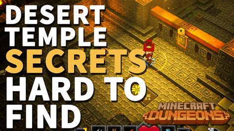 Hard to find Desert Temple Secrets Minecraft Dungeons - YouTube