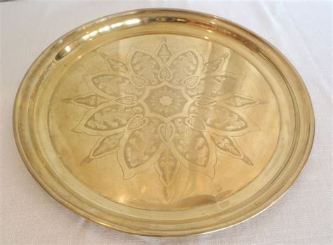 Rent a 22" round brass tray for your next party at All Seasons Rent All