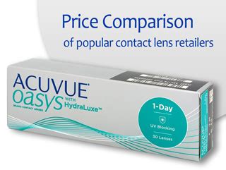 Compare Prices ACUVUE OASYS 1-DAY WITH HYDRALUXE - Optix-now