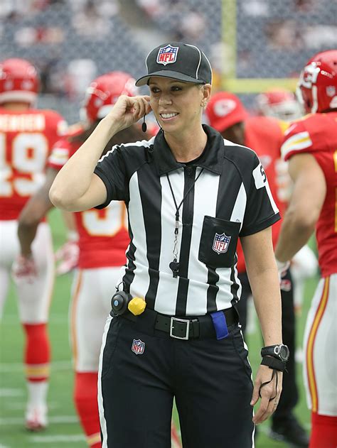 Sarah Thomas, The First Female Referee In The NFL, Has Some Solid Advice