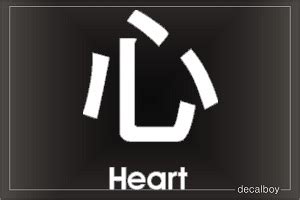 Heart Chinese Symbol Decal