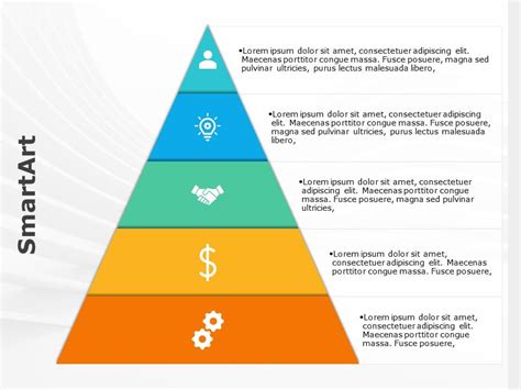 SmartArt Pyramid Basic 5 Steps