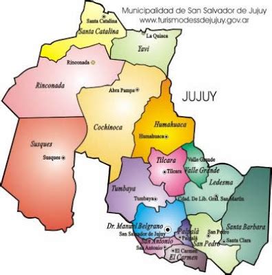 Around the World Maps: Jujuy Map