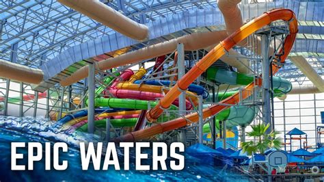 Largest Indoor Water Park in Texas: Epic Waters (Water Slides POV ...