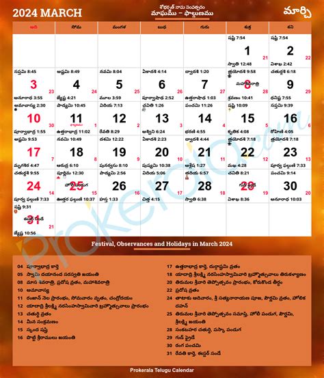 Tamil Calendar 2024 March Month - Berri Celeste