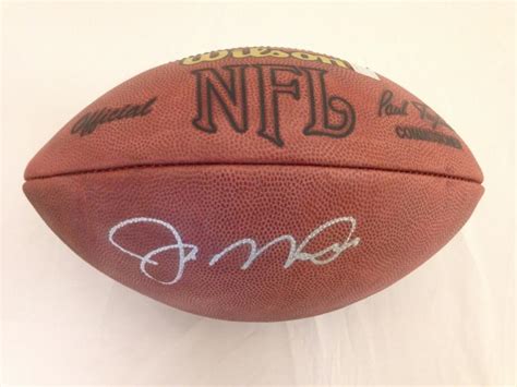 Joe Montana Autographed Football Official Tagliabue NFL Game | Sports Memorabilia!