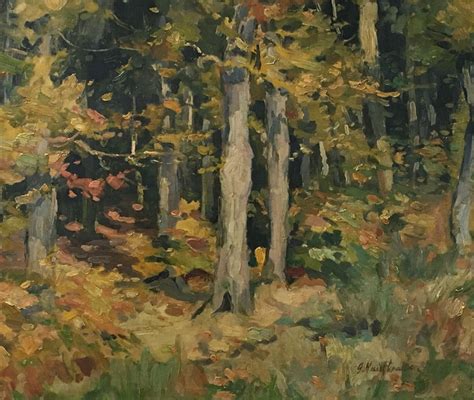 Woodland in Autumn - Antique Oil Painting - Antique Oil Paintings - Antique Paintings