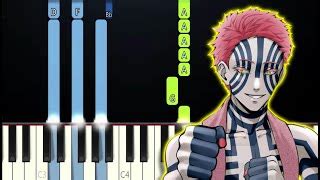 Demon Slayer - Akaza Theme Piano Tutorial | Doovi