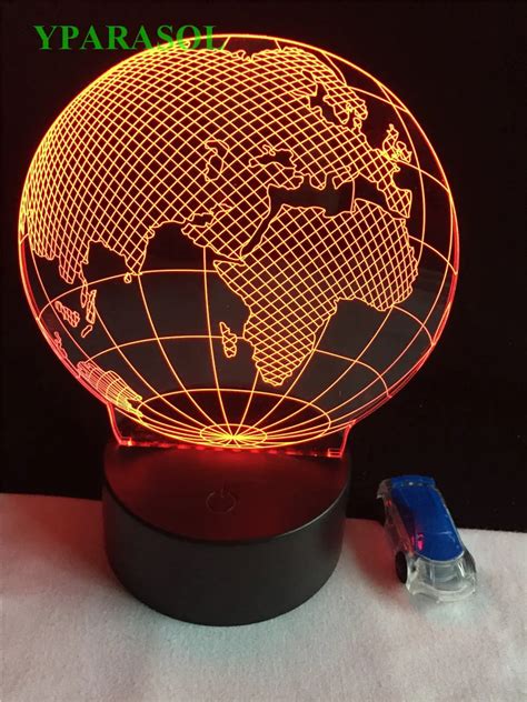 European Globe Night Light Luminaria Night Light With USB Cable ...