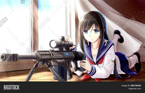 Cute Anime Girl Blue Image & Photo (Free Trial) | Bigstock