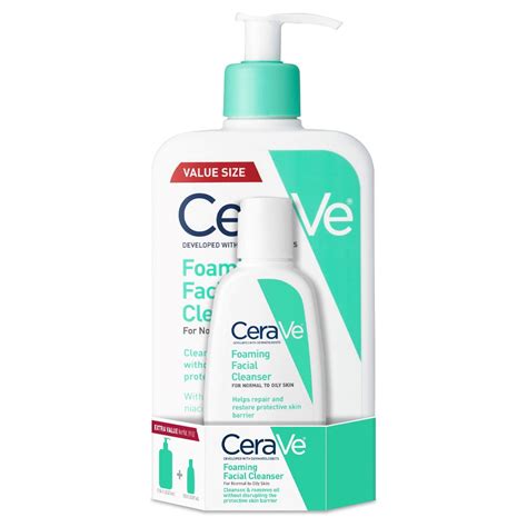 CeraVe Foaming Face Wash, Face Cleanser for Normal to Oily Skin, 3 &16 ...