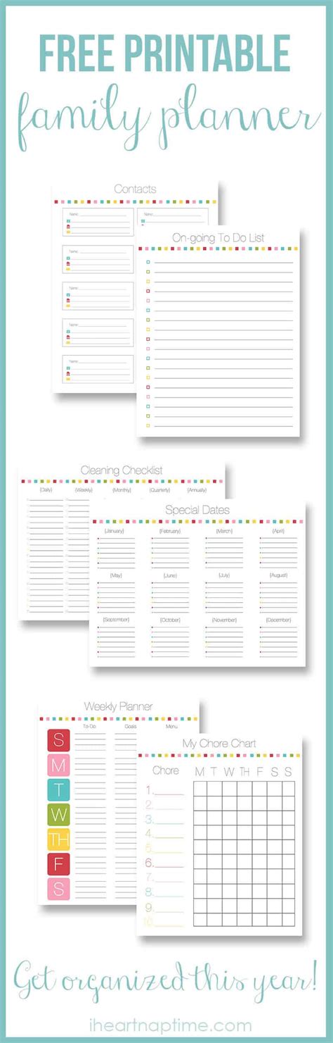 Free Printable Family Weekly Planner | Stephenson