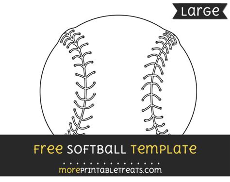 Softball Template – Large