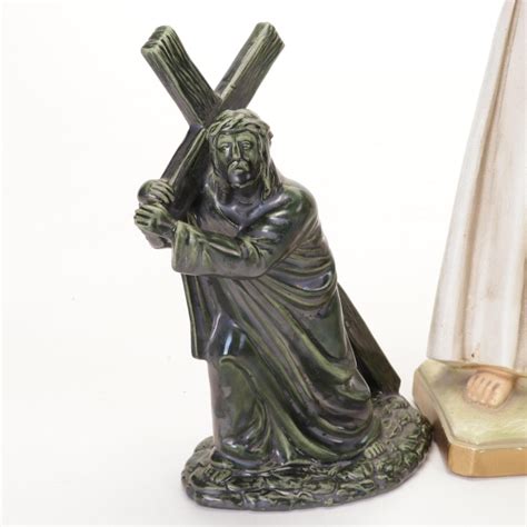 St. Andrew's Priory Ceramic with Trappist Caskets Cross, and Other Décor | EBTH