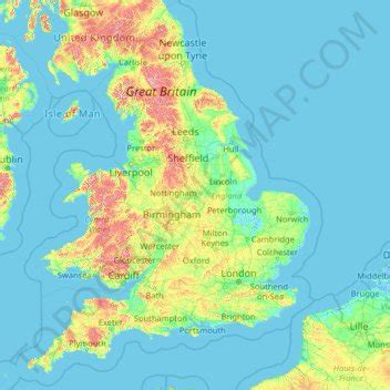 England Topographic Map / Free Topographic Maps Uk : topographic maps ...