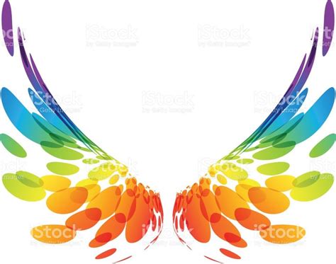 Pair colorful wings on white royalty-free pair colorful wings on white stock vector art & more ...