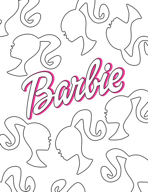 Barbie Coloring Sheet | Barbie coloring, Barbie drawing, Free barbie