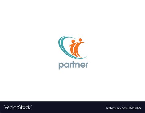 Partner logo Royalty Free Vector Image - VectorStock