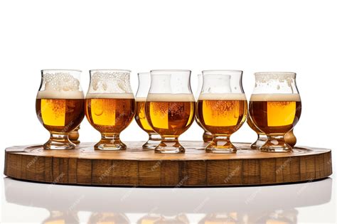 Premium AI Image | Oktoberfest beer glasses in white background