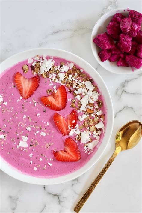 Dragon Fruit Smoothie Bowl with Toppings of Your Choice