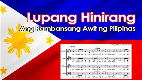 Watch Lupang Hinirang Pambansang Awit Ng Pilipinas Photos | The Best ...