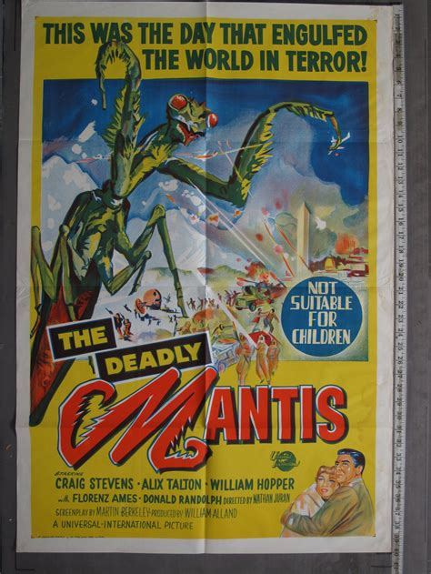 DEADLY MANTIS (1957) Australian Original Movie Poster For Sale