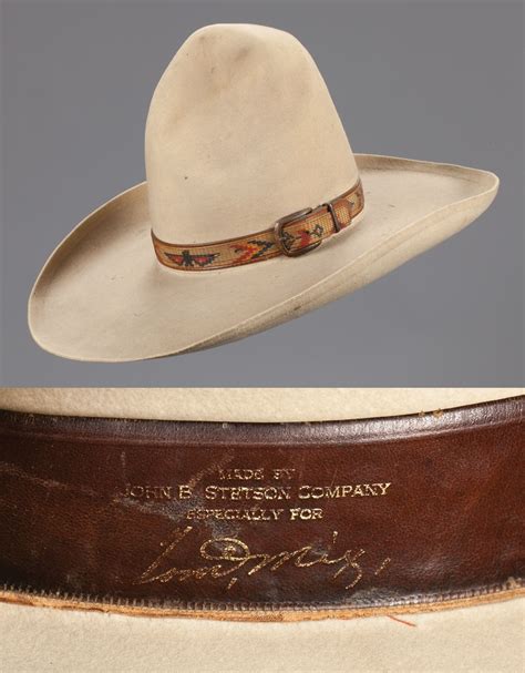 Tom Mix's Personal Stetson Hat One of Tom’s more famous hats, made ...