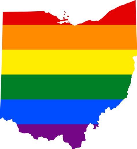Lgbt Flag Map Of Ohio - Election Map Of Ohio Clipart - Large Size Png Image - PikPng