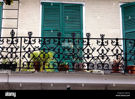 Balcony in New Orleans Stock Photo - Alamy