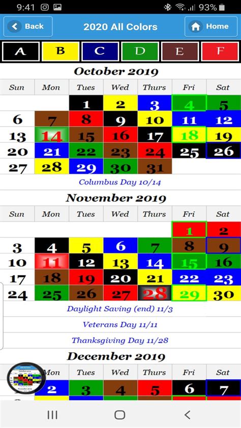 Nalc Color Coded Calendar 2024 Printable - 2024 CALENDAR PRINTABLE