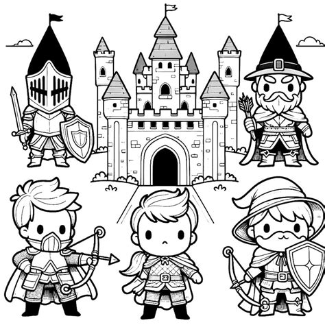 Free drawing to print - Kawaii Disney Heroes coloring page