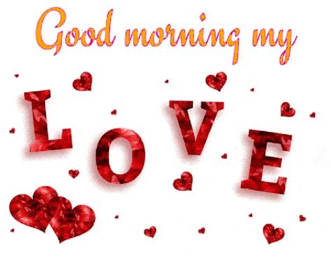 Good Morning My Love Pink Heart GIF | GIFDB.com