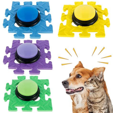 4Pcs Dog Cat Talking Button Recordable Training Buttons - Fuzzbutts Boutique