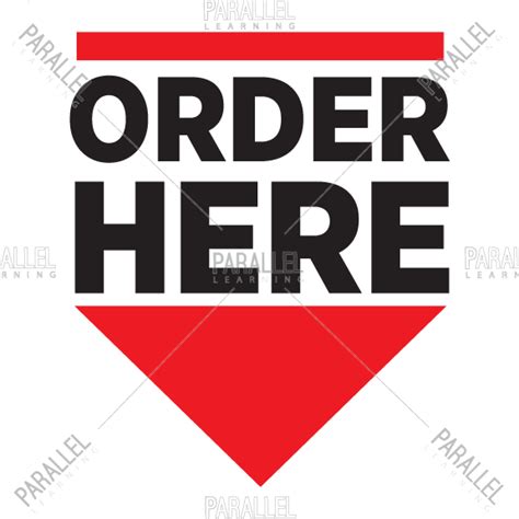 Order Here Signage | Order Here sticker & posters | sticker & posters ...