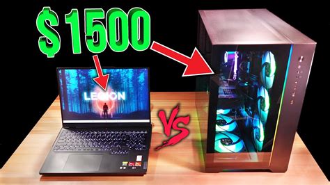 $1500 Gaming Laptop vs Desktop! Legion Pro 5 RTX 4060 vs LYTE RTX 3070 ...