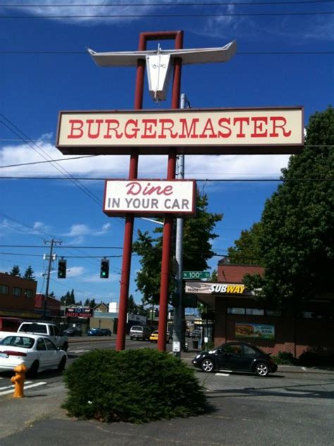 Burgermaster in Seattle, WA. Even though Seattle is rainy, the Aurora location is an old school ...