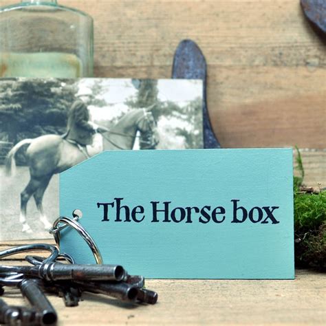 Wooden Key Ring: The Horse Box