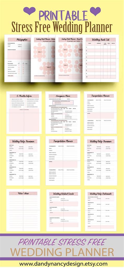 Wedding Planner Printable Pdf - Printable Word Searches