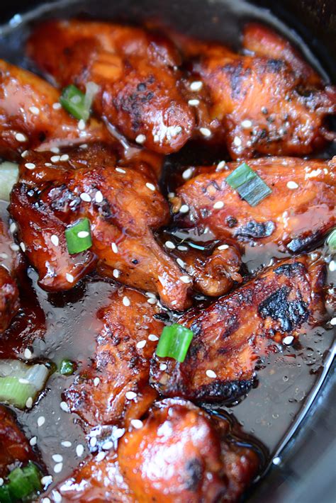 Slow Cooker Chicken Teriyaki Wings - My Incredible Recipes