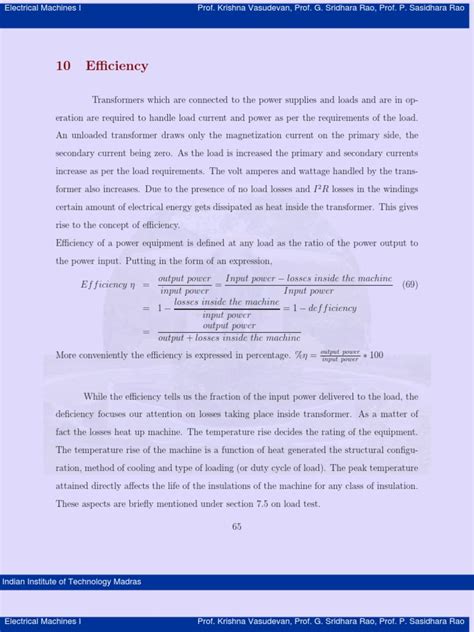 Analysis of Efficiency and Losses in Transformers | PDF | Transformer ...